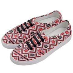 Folklore Ethnic Pattern Background Women s Classic Low Top Sneakers by Vaneshart