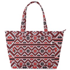 Folklore Ethnic Pattern Background Back Pocket Shoulder Bag 