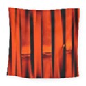 Orange Seamless Bamboo Background Square Tapestry (Large) View1