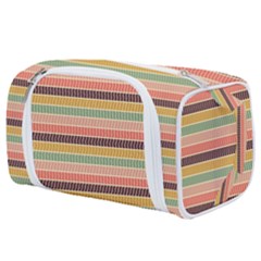 Vintage Stripes Lines Background Toiletries Pouch