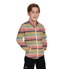 Vintage Stripes Lines Background Kids  Windbreaker by Vaneshart