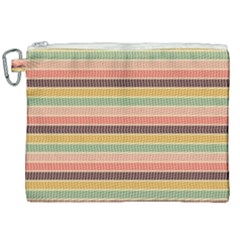 Vintage Stripes Lines Background Canvas Cosmetic Bag (xxl) by Vaneshart