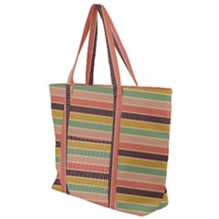 Vintage Stripes Lines Background Zip Up Canvas Bag by Vaneshart