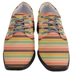 Vintage Stripes Lines Background Women Heeled Oxford Shoes