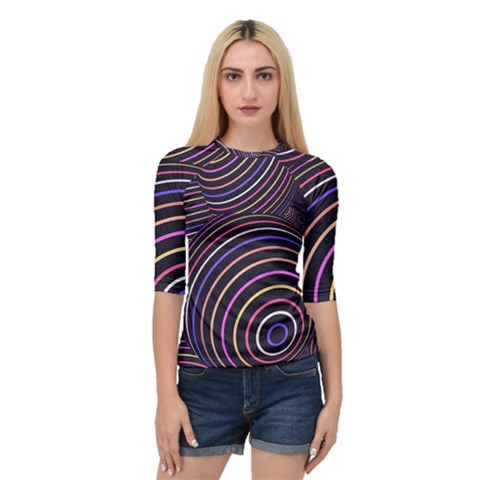 Abtract Colorful Spheres Quarter Sleeve Raglan Tee by Vaneshart