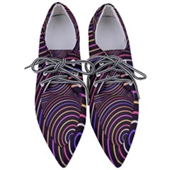 Abtract Colorful Spheres Women s Pointed Oxford Shoes by Vaneshart