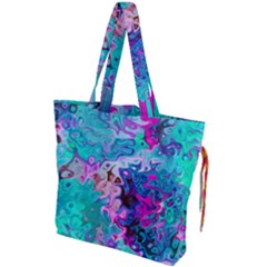 Background Texture Pattern Drawstring Tote Bag by Vaneshart