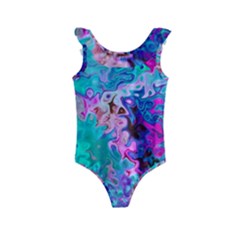 Background Texture Pattern Kids  Frill Swimsuit by Vaneshart