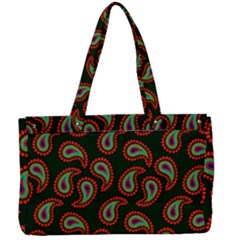 Seamless Paisley Pattern Canvas Work Bag by Vaneshart