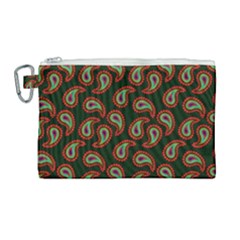 Seamless Paisley Pattern Canvas Cosmetic Bag (large) by Vaneshart