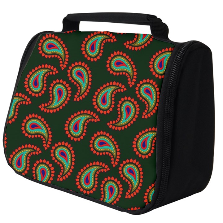 Seamless Paisley Pattern Full Print Travel Pouch (Big)