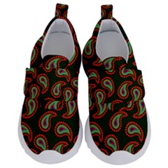 Seamless Paisley Pattern Kids  Velcro No Lace Shoes by Vaneshart