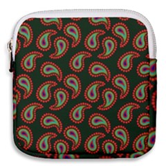 Seamless Paisley Pattern Mini Square Pouch by Vaneshart