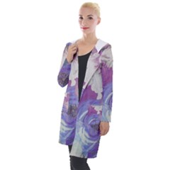 Floral Vintage Wallpaper Pattern Hooded Pocket Cardigan by Vaneshart