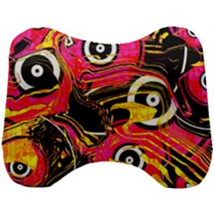 Abstract Clutter Head Support Cushion by Vaneshart