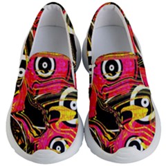 Abstract Clutter Kids  Lightweight Slip Ons by Vaneshart