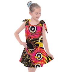 Abstract Clutter Kids  Tie Up Tunic Dress by Vaneshart