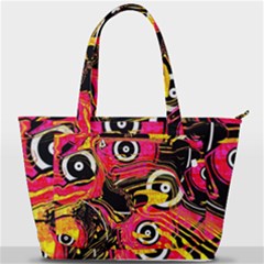 Abstract Clutter Back Pocket Shoulder Bag 