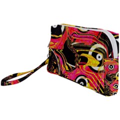 Abstract Clutter Wristlet Pouch Bag (small)