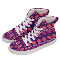 Vector Flower Floral Men s Hi-top Skate Sneakers by Vaneshart