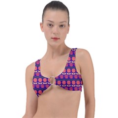 Vector Flower Floral Ring Detail Bikini Top