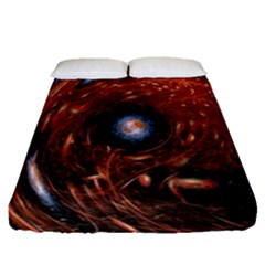 Peacock World Fitted Sheet (queen Size) by Vaneshart