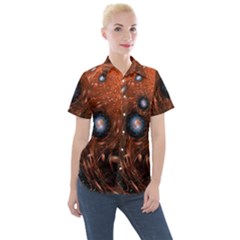 Peacock World Women s Short Sleeve Pocket Shirt