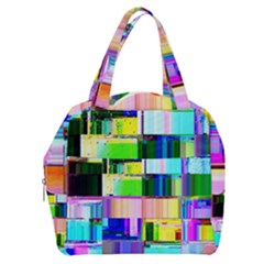 Glitch Art Abstract Boxy Hand Bag