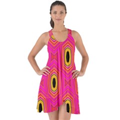 Abstract Clutter Show Some Back Chiffon Dress by Vaneshart