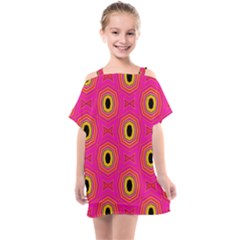 Abstract Clutter Kids  One Piece Chiffon Dress