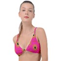 Abstract Clutter Knot Up Bikini Top View1