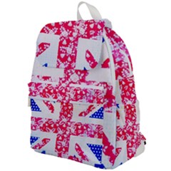 British Flag Abstract Top Flap Backpack by Vaneshart