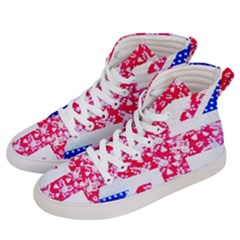 British Flag Abstract Men s Hi-top Skate Sneakers by Vaneshart