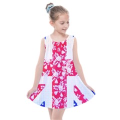 British Flag Abstract Kids  Summer Dress by Vaneshart