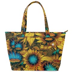 Floral Pattern Background Back Pocket Shoulder Bag 