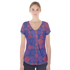 Zappwaits September Short Sleeve Front Detail Top by zappwaits