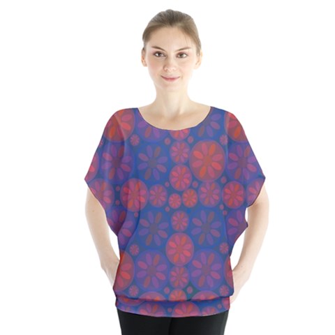 Zappwaits September Batwing Chiffon Blouse by zappwaits