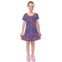 Zappwaits September Kids  Short Sleeve Velvet Dress View1