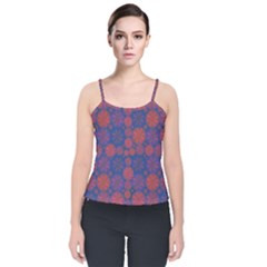 Zappwaits September Velvet Spaghetti Strap Top by zappwaits