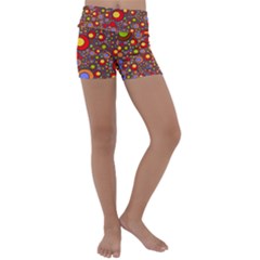 Zappwaits Pop Kids  Lightweight Velour Yoga Shorts by zappwaits