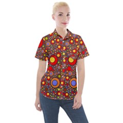 Zappwaits Pop Women s Short Sleeve Pocket Shirt