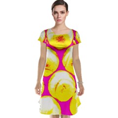 Pop Art Tennis Balls Cap Sleeve Nightdress by essentialimage