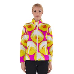 Pop Art Tennis Balls Winter Jacket by essentialimage