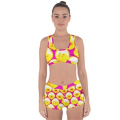 Pop Art Tennis Balls Racerback Boyleg Bikini Set by essentialimage