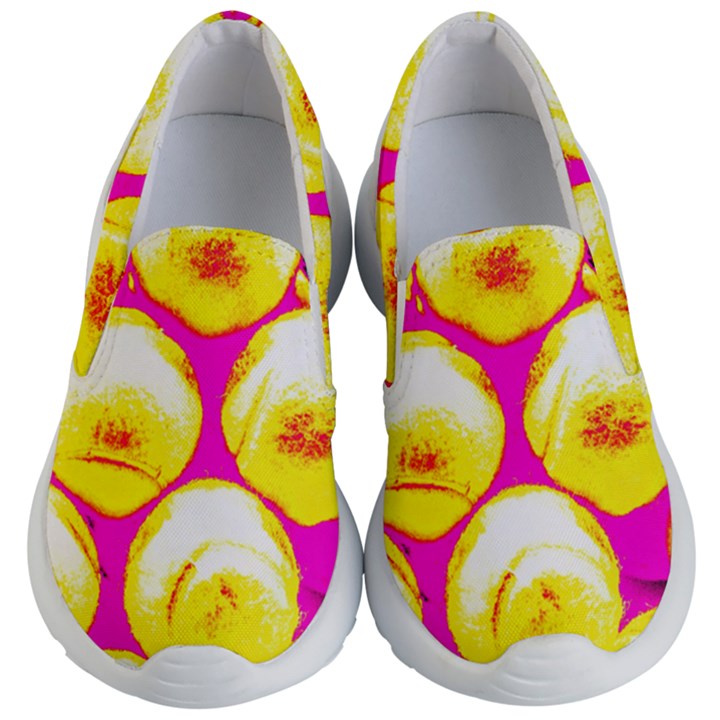 Pop Art Tennis Balls Kids  Lightweight Slip Ons