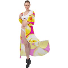 Pop Art Tennis Balls Maxi Chiffon Beach Wrap by essentialimage