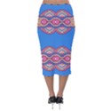 Shapes chains on a blue background                                                Velvet Pencil Skirt View2