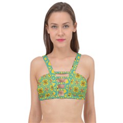 Flowers In Squares Pattern                                             Cage Up Bikini Top