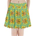 Flowers in squares pattern                                           Pleated Mini Mesh Skirt View1