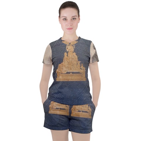 Illustrated Exhibitor 1 Women s Tee And Shorts Set by DeneWestUK